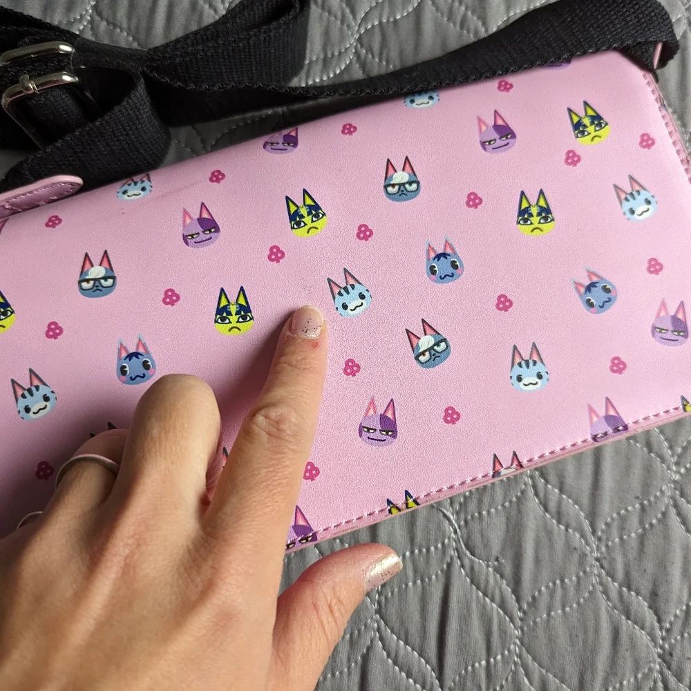 Nintendo Switch carrying bag Animal Crossings Cats Messenger New without tag